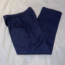 Geiger Tyrol Austria Navy pleated wool pants 38