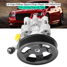 Power Steering Pump w/ Pulley for Chrysler 300C 2005-2010 V6 V8 Engines