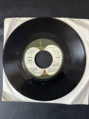 Paul McCartney & Wings 45 Vinyl Band On The Run/Nineteen Hundred And Eighty Five