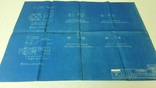 Ancien plan art industriel Detroit Automotive Ex-Cello Corp 1940 36"x24" C