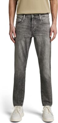 G-STAR RAW Herren 3301 Straight Tapered Burten Jeans Stretch Denim 5-Pocket