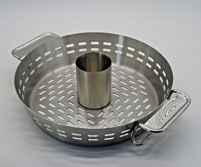 Jamestown Grill Geflügelbräter Gemüsekorb Edelstahl 2 in 1 Modular System BBQ