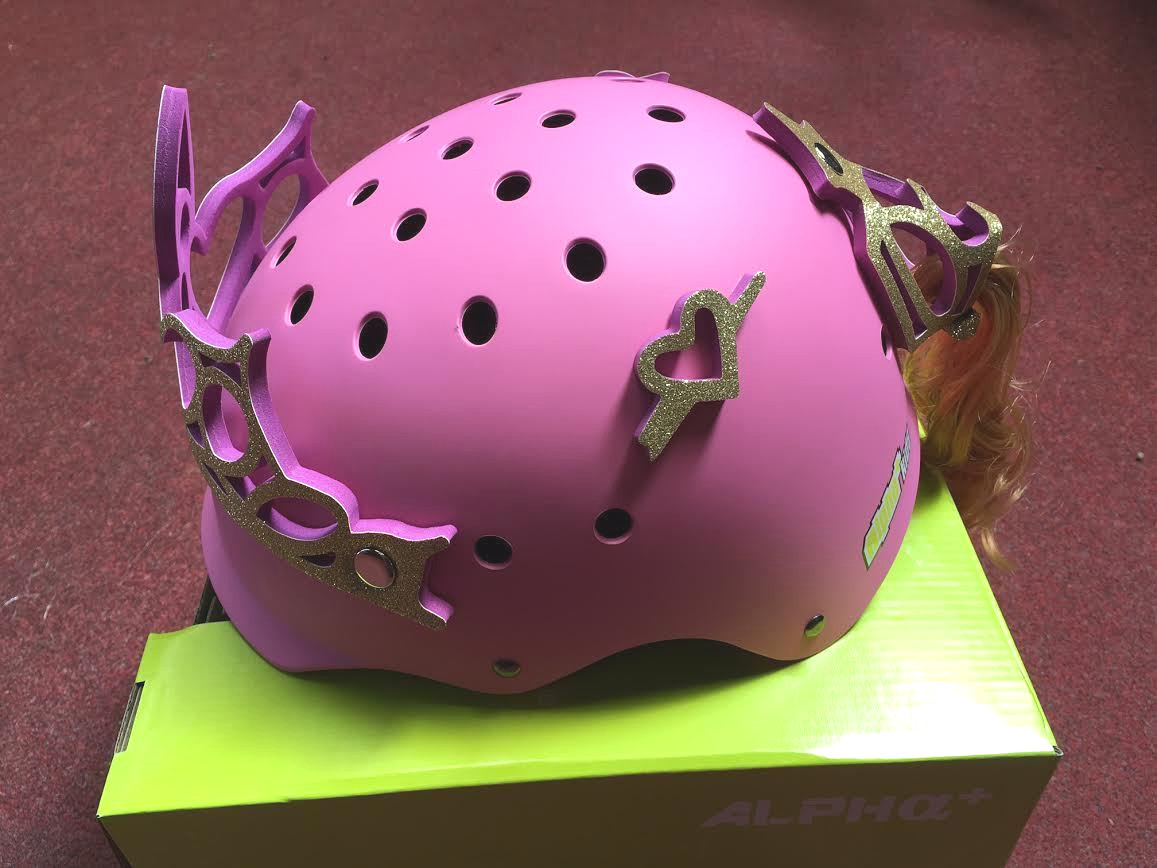 Alpha Plus Junior Helmet Pink Princess 48-54cm