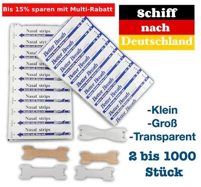 MARKENLOS 2-1000 cerotti nasali strisce nasali Better Breath respirare meglio DE prezzo promozionale L