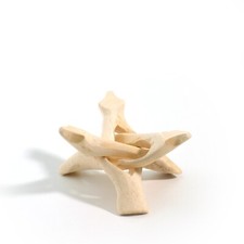 Tripod 4" Natural Eucalyptus Wood