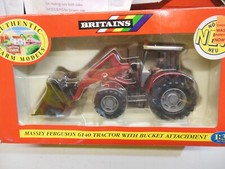 BRITAINS.1:32.09450.FARM.MASSEY FERGUSON 6140 4x4 TRACTOR.FRONT LOADER.BUCKET