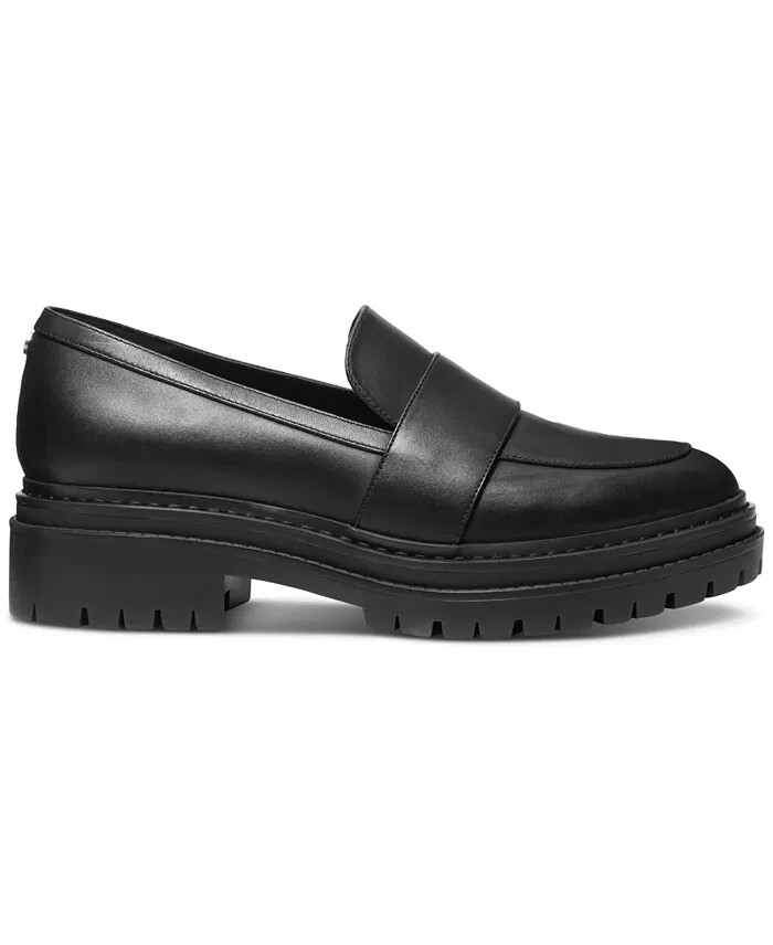 その他 flk040203 Michael Kors Z7972* Womens Black Leather Parker Lug Loafers