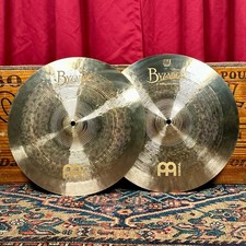 14" Meinl Byzance Jazz Tradition Hi-Hat Cymbal Pair 880g/1008g Video