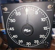 Vintage Gra Lab Glow Darkroom Photo 1 Hour Timer Black Square Model 300