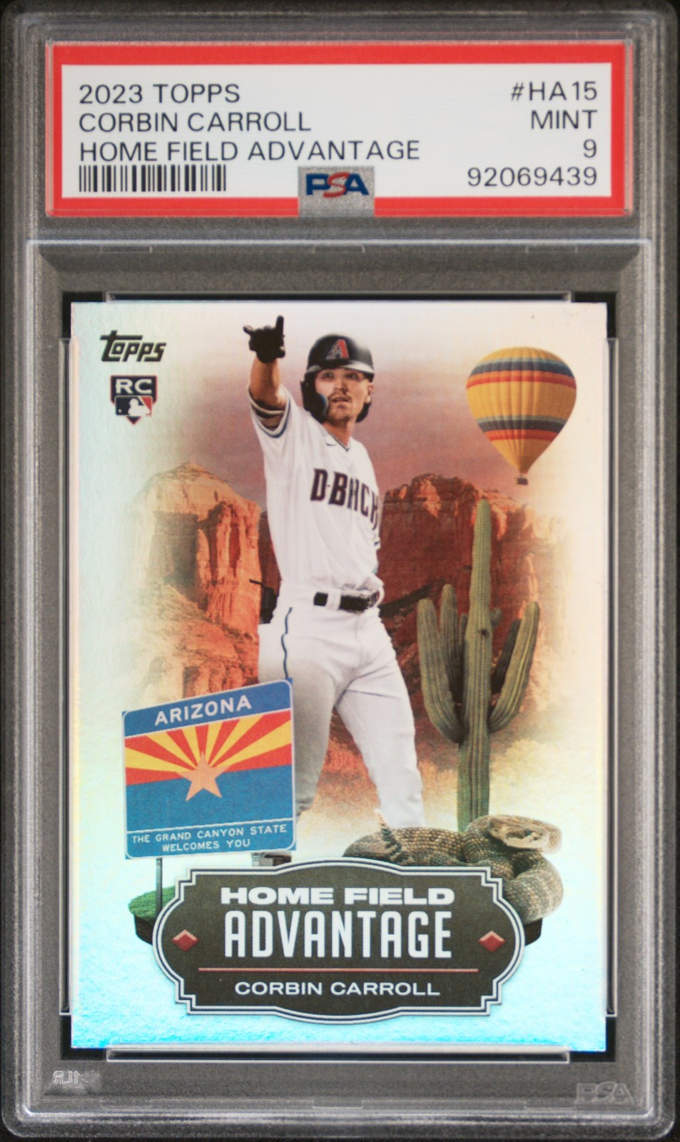 2023 Topps Home Field Advantage #HA15 Corbin Carroll Home Field Advantage PSA 9