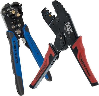 Klein Tools 80013 Wire Stripper / Ratcheting Crimper, Electrical Crimping Tool K