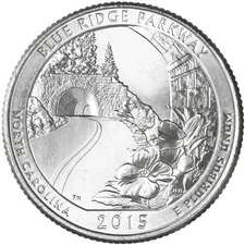 2015 P Parks Quarter ATB Blue Ridge Parkway Choice BU CN-Clad