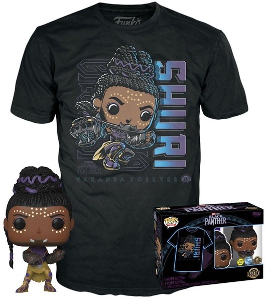 Funko Pop! & Tee: Marvel - Black Panther Shuri - Extra Large - (Xl) - T-Shirt --image