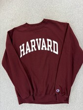 Harvard University Crimson Champion Screened Campus Sweatshirt Men's Medium 