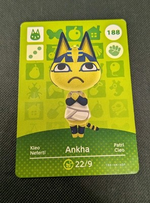 Animal Crossing Amiibo EU Karte 188 - Ankha Kleo - Nintendo