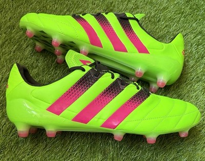 Adidas Ace 16.1 FG Fußballschuhe Größe UK 9 Nagelneu K Leder Sehr Selten Grün