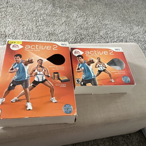 Wii Active 2 Personal Trainer With Bonus Weights EA Sports Brand New Work Out