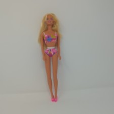 Vintage 1999 Aloha Hawaii Barbie 24614 Swimsuit Floral Bikini Tropical