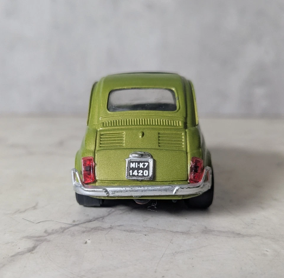 Polistil Fiat 500L Verde Diecast Hecho en Italia S.599 Escala 1/25 Foto 4 de 4