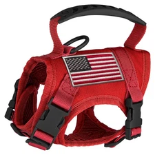 Tactical Nylon Adjustable Dog Vest Harness Comfy Mesh Padding Puppy Vest with...