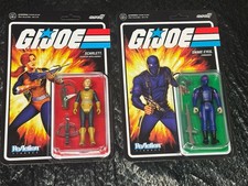 Super 7 G.I. Joe Reaction Figure SCARLETT & SNAKE EYES UNPUNCHED TAB NM M