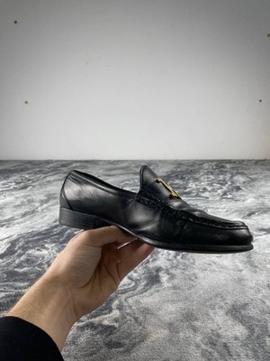 Vintage Hermes Constance Leather Loafers Women Size 37.5 Black | eBay