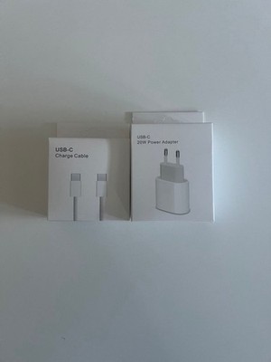 USB-C 20W Power Adapter + Type-C auf Type-C Kabel   Schnellladegerät Set