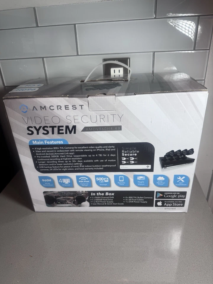 Amcrest AMDV960H4-4B Video Security System - Image 3 of 4