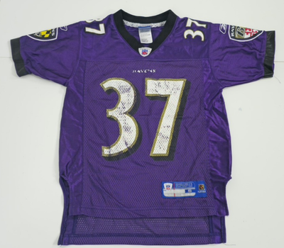 Deion Sanders Baltimore Ravens Black Jersey Size 8 Youth Small