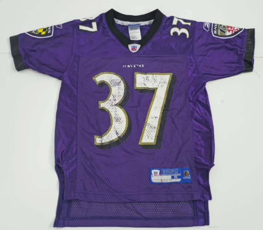 Camiseta Deion Sanders Baltimore Ravens Negra Talla 8 Juvenil Pequeña Reebok NFL Foto 2 de 4