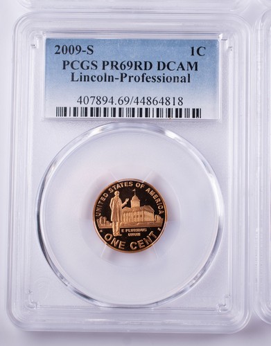 Certified 2009 Lincoln Cents PCGS PR69 RD DCAM x4 Lincoln-Presidency 1c - Picture 3 of 7