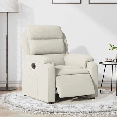 Fauteuil Inclinable Massage Électrique Chaise Rouge Bordeaux Velours vidaXL - Photo 1/4