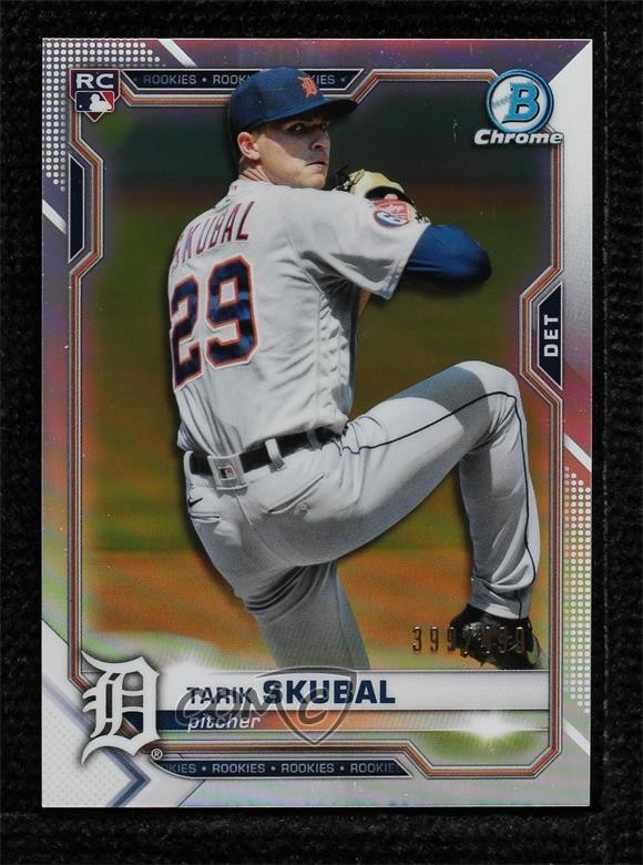 2021 Bowman Chrome Refractor 399/499 Tarik Skubal #28 1n8n