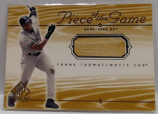 2000 UPPER DECK SP FRANK THOMAS PIECE OF THE GAME BAT RELIC WHITE SOX