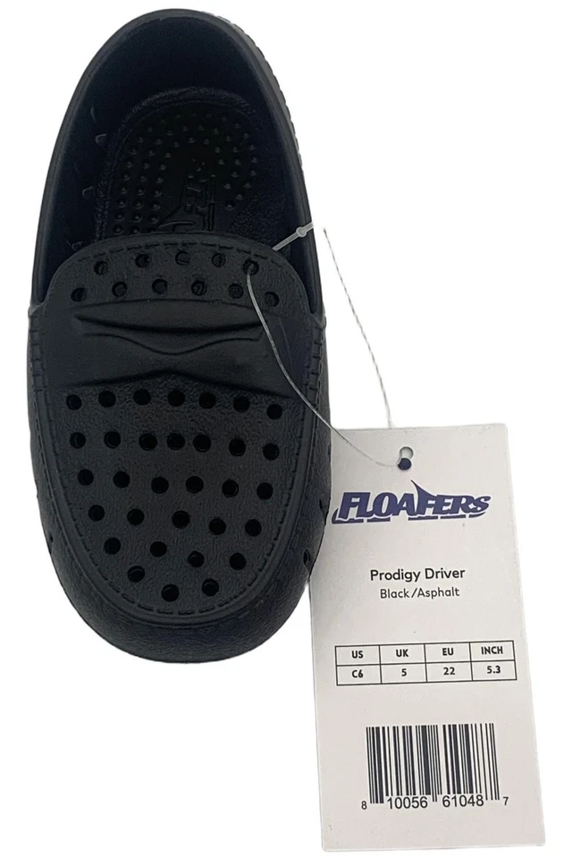 Мокасины Floafers Prodigy для мальчиков ясельного возраста черные/асфальтовые - Изображение 2 из 3