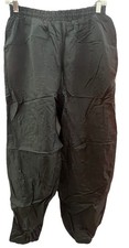 Size Medium Vintage 90s Windbreaker Parachute Pants Nylon Marina Bay Black