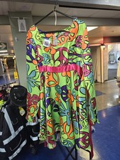 60s 70s Ladys Fancy Dress Party Costume Dress Up hippy