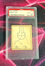 1948 Bowman #29 Double Post Vintage Play Diagram PSA 8 (OC) TOP POP W/Qualifier