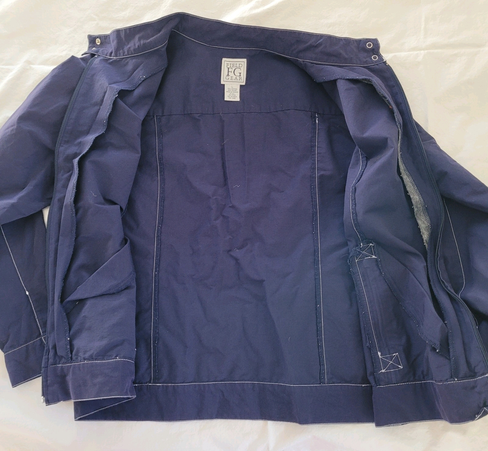 Field FG Gear Men's Light-weight Fall Jacket Size L Navy Blue EUC