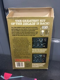 Pac Man Tengen (Nintendo NES) CIB Complete in Box w/Poster Black Cartridge Works