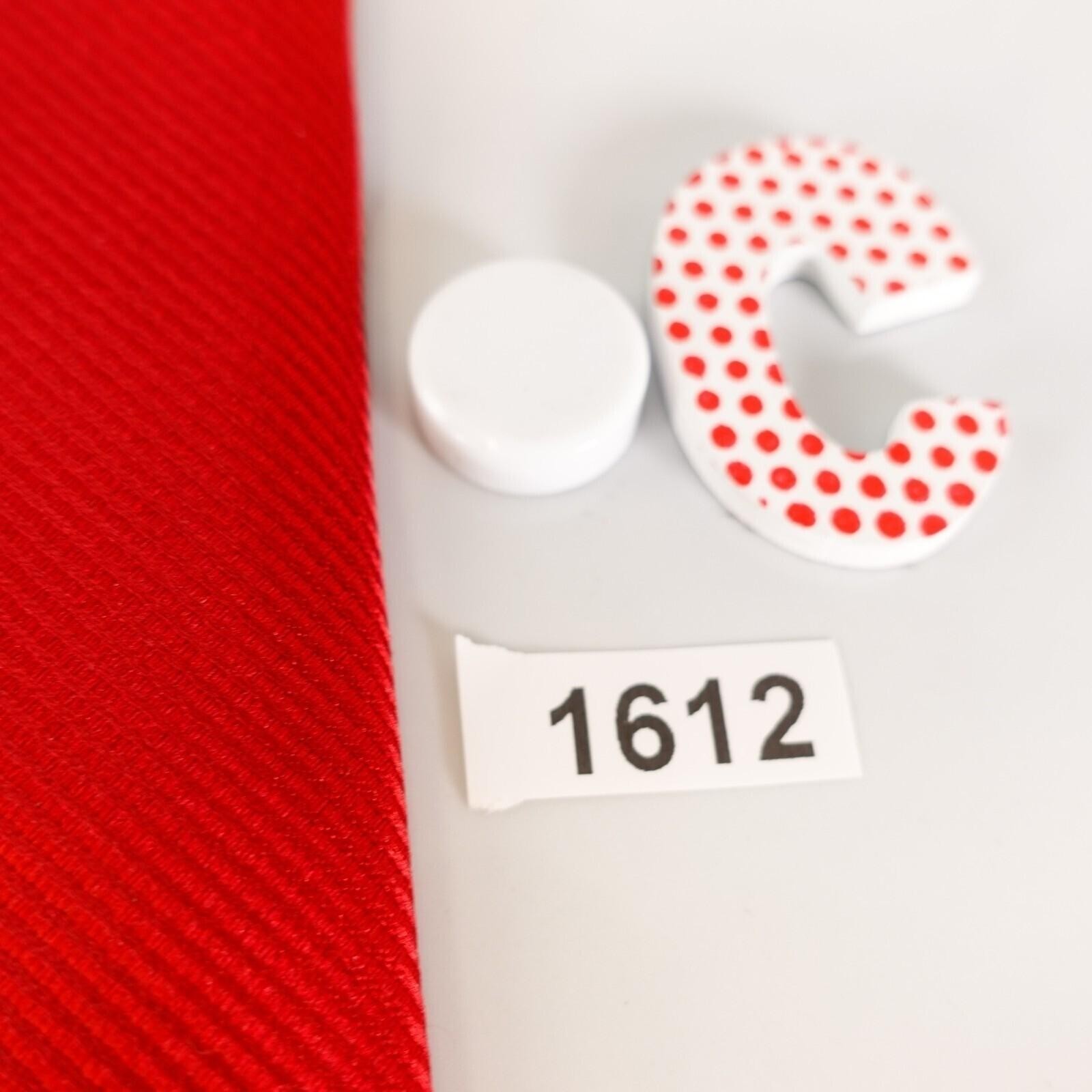 Saddlebred Neck Tie Mens Red Solid Basic Minimal … - image 8