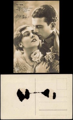 Postcard Love Lovers - Love Be Mine. girl be mine 1926