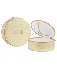 DIOR Beauty Vanity Case Round Makeup Bag With Mirror Holiday 2024 NEW