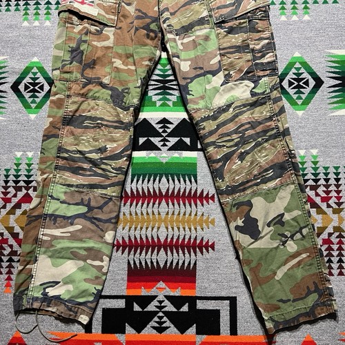 Denim and Supply Ralph Lauren Pantaloni Cargo Field Camo Uomo 32x32 Militare C9 - Foto 8 di 13