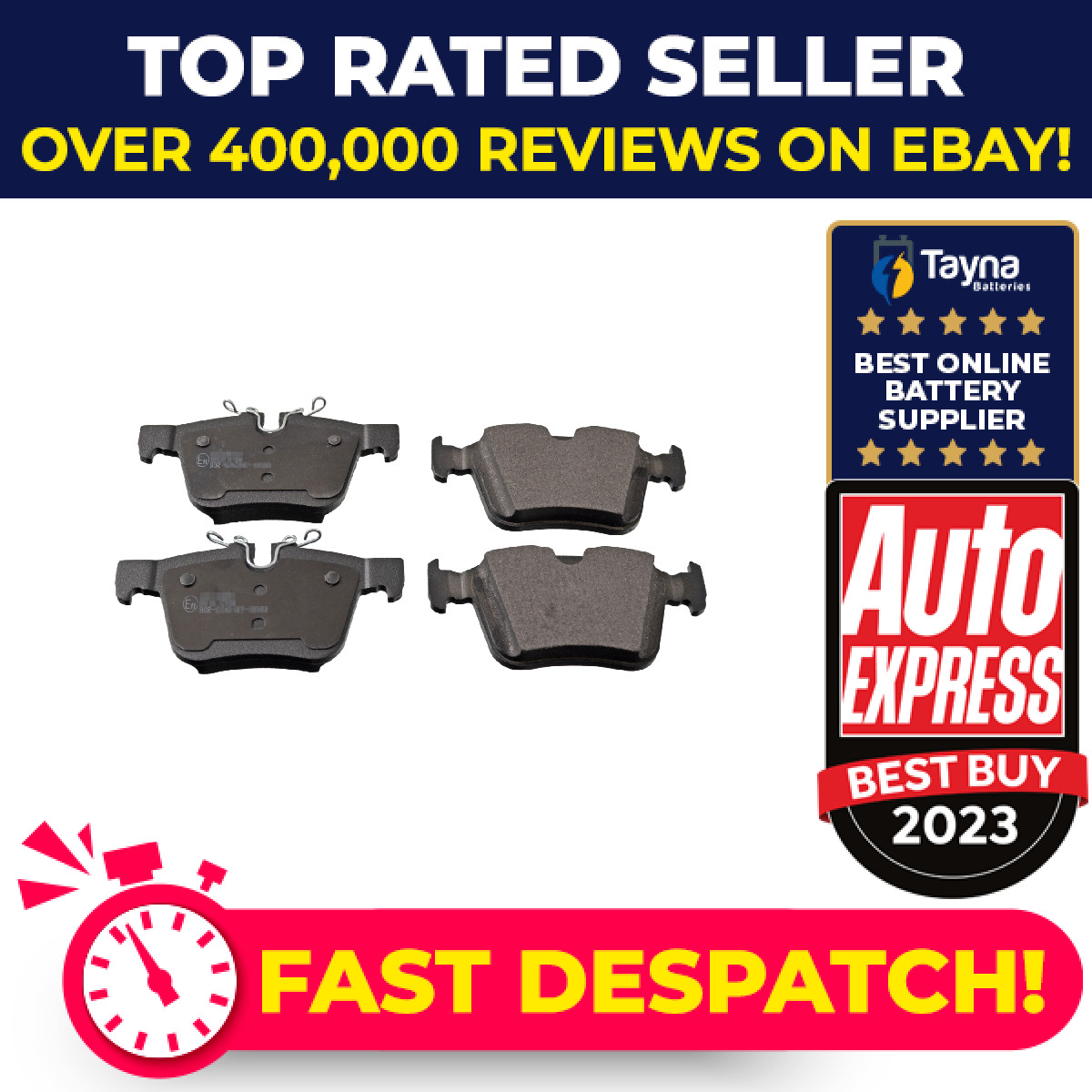 Brake Pads Set fits RANGE ROVER EVOQUE L538, L551 Rear 2.0 2.0D 2017 on LR061385