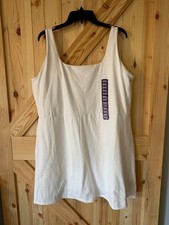 GapFit XXL White Active Dress with built in shorts