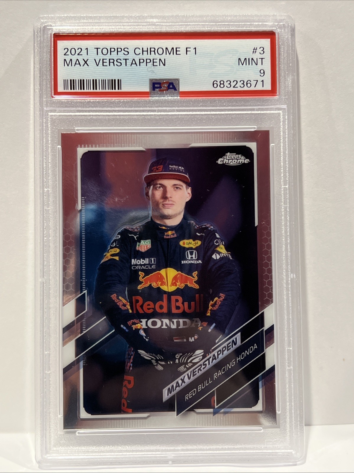 Max Verstappen PSA 9 • 2021 Topps Chrome F1 #3