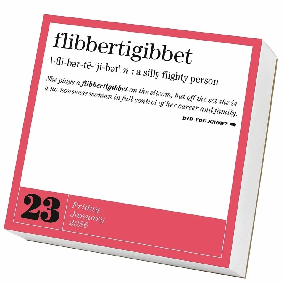 365 New Words A Year Desk Calendar 2026 - Entertainment - Day To View - Image 3 of 3