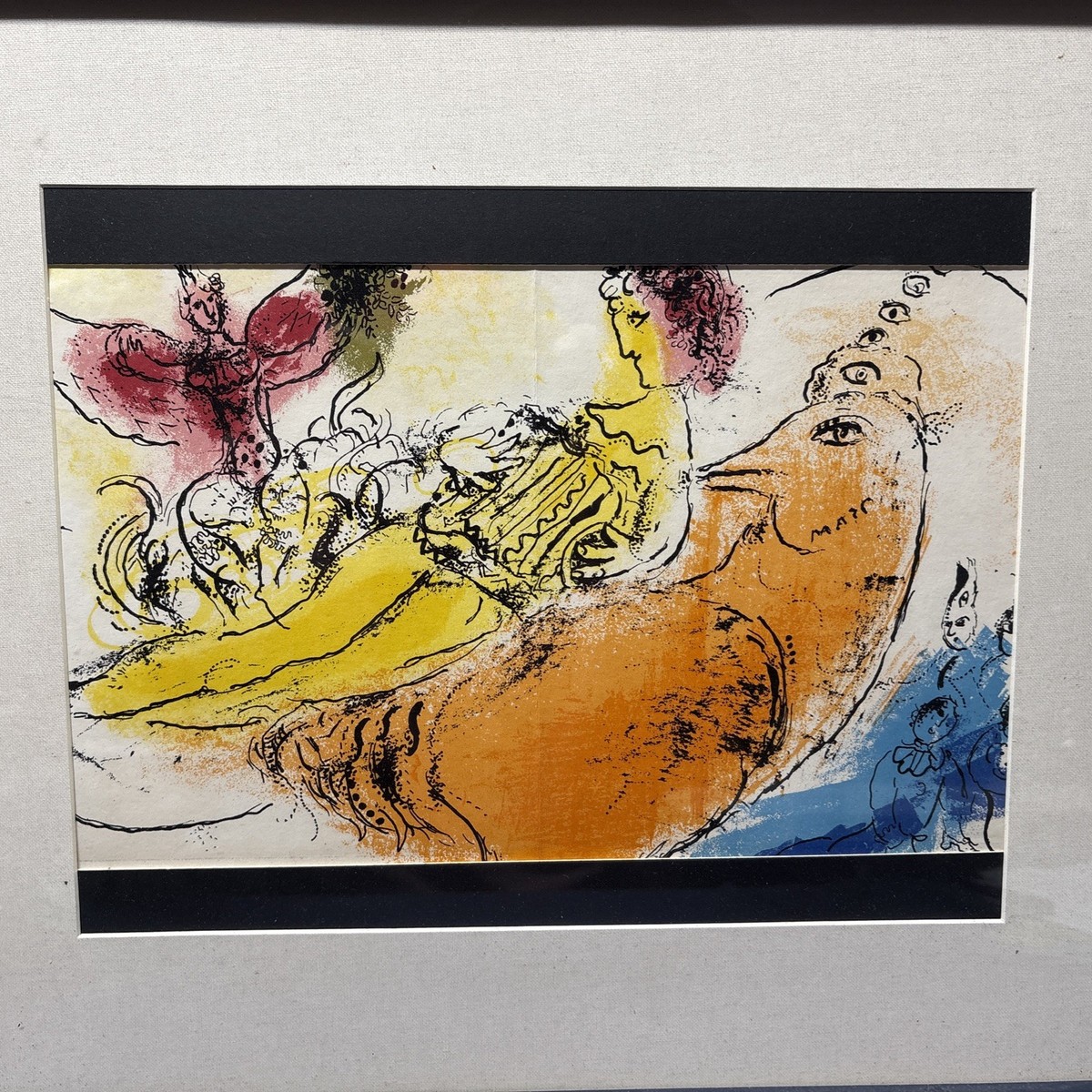 Marc Chagall Original Stone Lithograph 