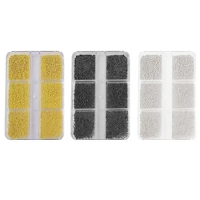Beads For Nails Metal Charms Mini Caviar Nail Beads Part Decorations 6 Grids/Box